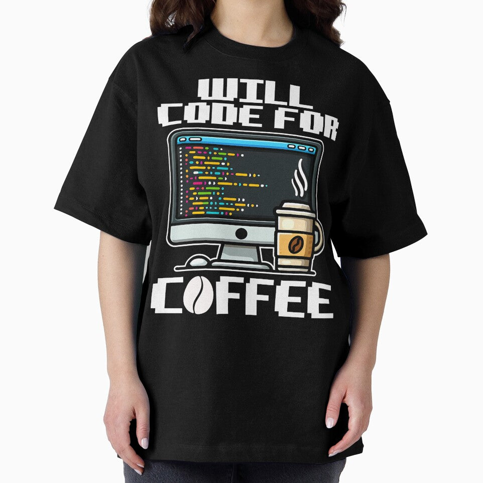 WILL CODE FOR COFFEE - CODING GIFT by KEF Custom T-Shirts, Hoodie, Sweatshirt | BlankRebels.com (Image 2)