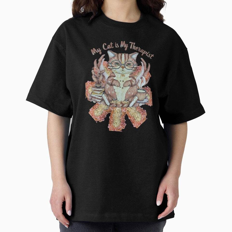 My Cat is My Therapist with Vanadinite by ArtDesignTp T-Shirts, Hoodie, Sweatshirt | BlankRebels.com (Image 2)