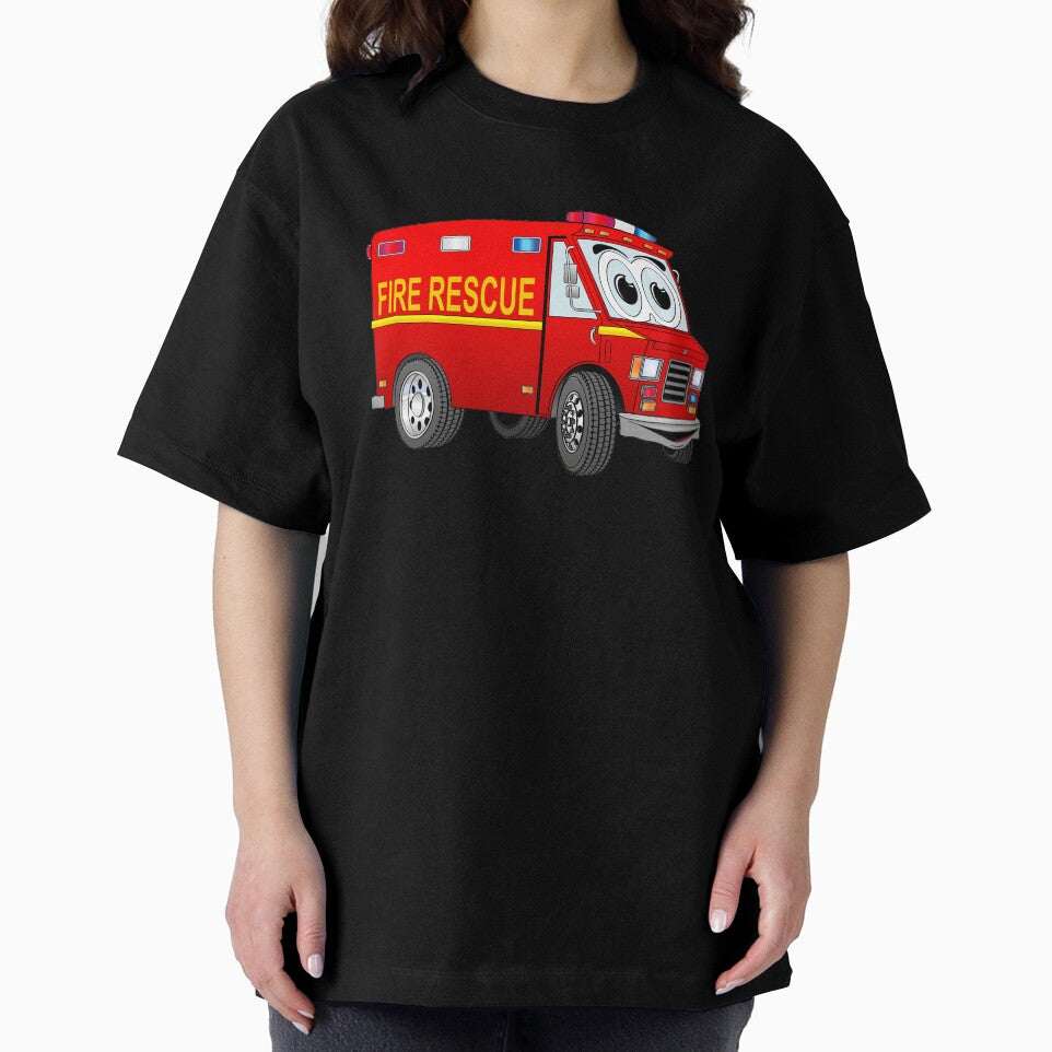 Fire Rescue Mini Van Cartoon by Scott Hayes