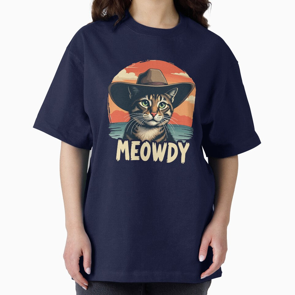 Meowdy Cowboy Cat Funny Howdy Meowdy Cowboy Cat Gear by DynamicDesign T-Shirts, Hoodie, Sweatshirt (Image 2)