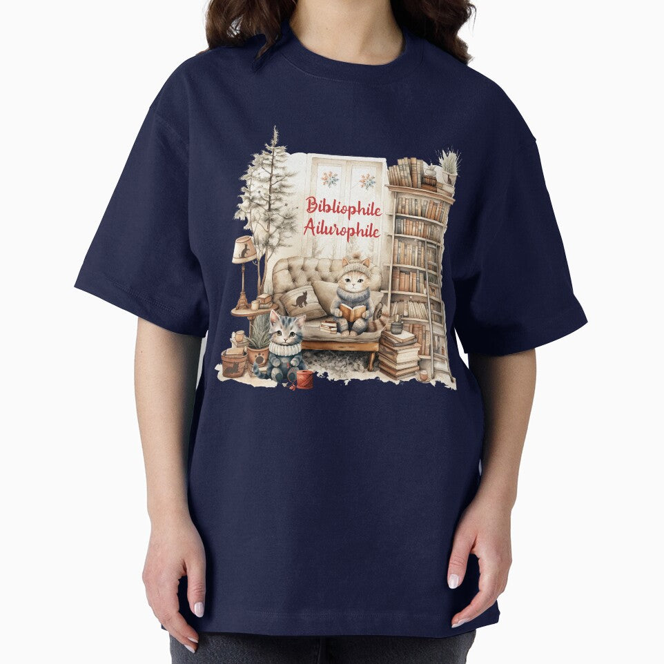 Ailurophile, Bibliophile by Bliss Find And Design T-Shirts, Hoodie, Sweatshirt | BlankRebels.com (Image 2)