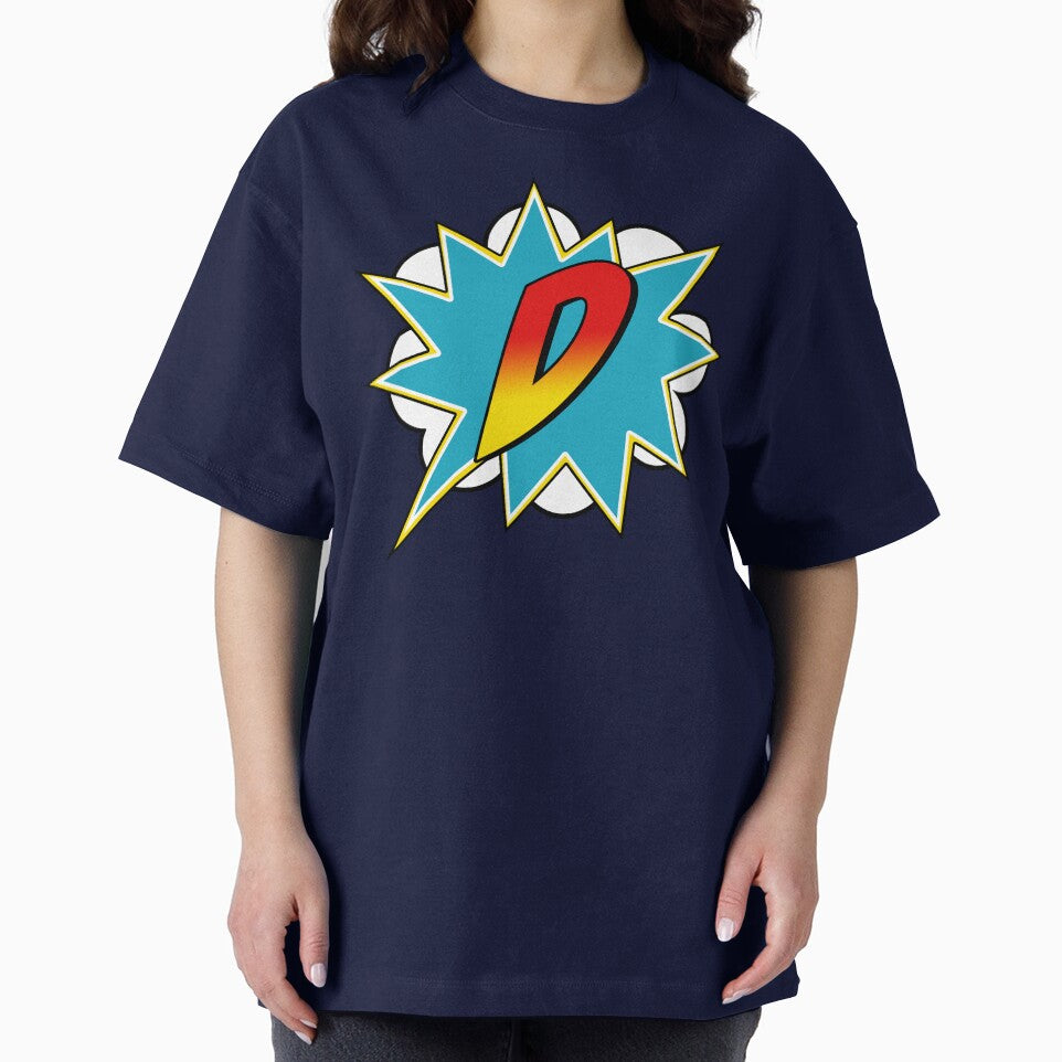 Letter D Superhero Name Comic T-Shirts, Hoodie, Sweatshirt