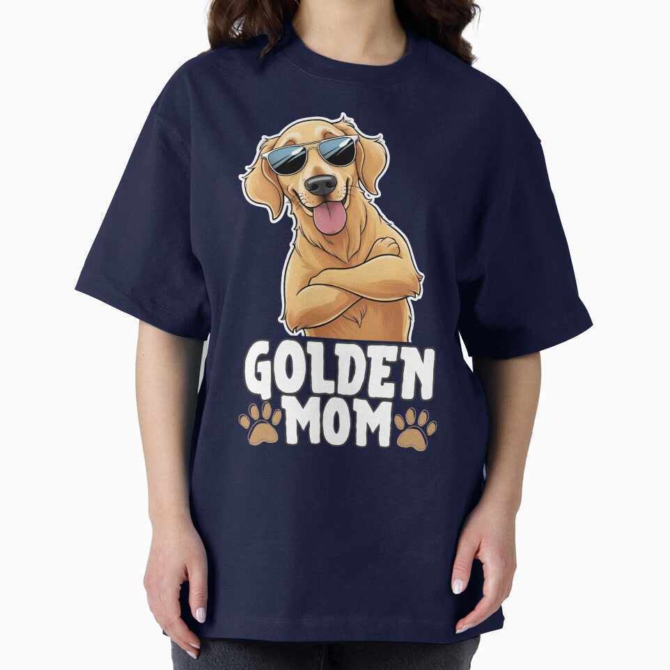 Golden Retriever Mom – Warm Hearts, Wagging Tails & Total Vibes by GoodyPaws T-Shirts, Hoodie, Sweatshirt (Image 2)