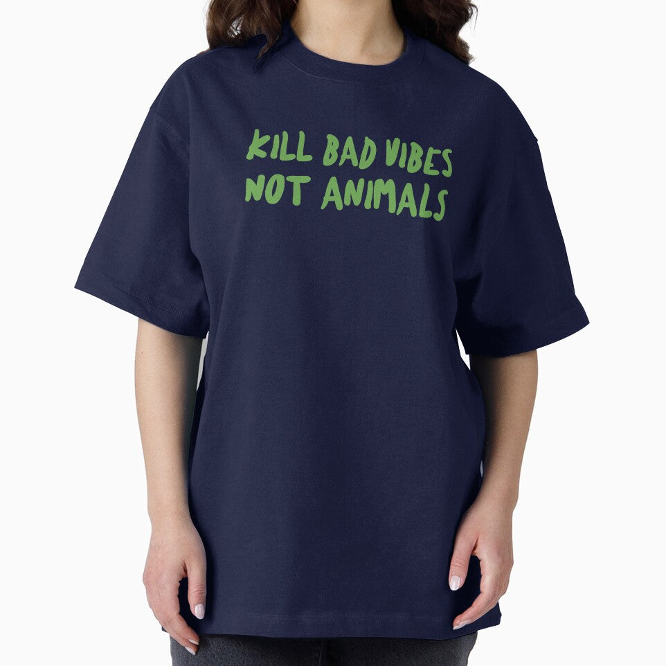 Kill Bad Vibes Not Animals Veganuary by FitFabFunny T-Shirts, Hoodie, Sweatshirt | BlankRebels.com (Image 2)