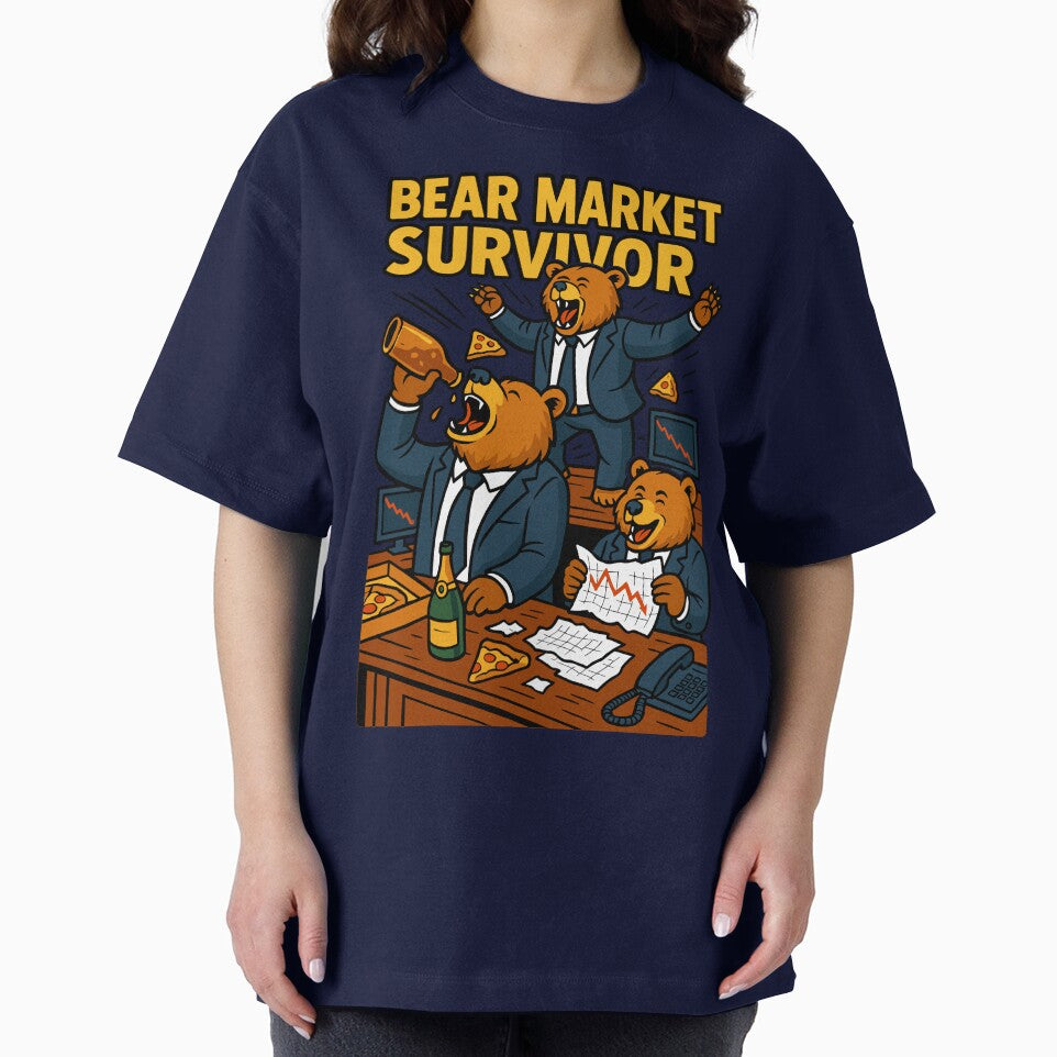 Bear Market Survivor – Funny Stock Market Trader Design by Serbin T-Shirts, Hoodie, Sweatshirt | BlankRebels.com (Image 2)