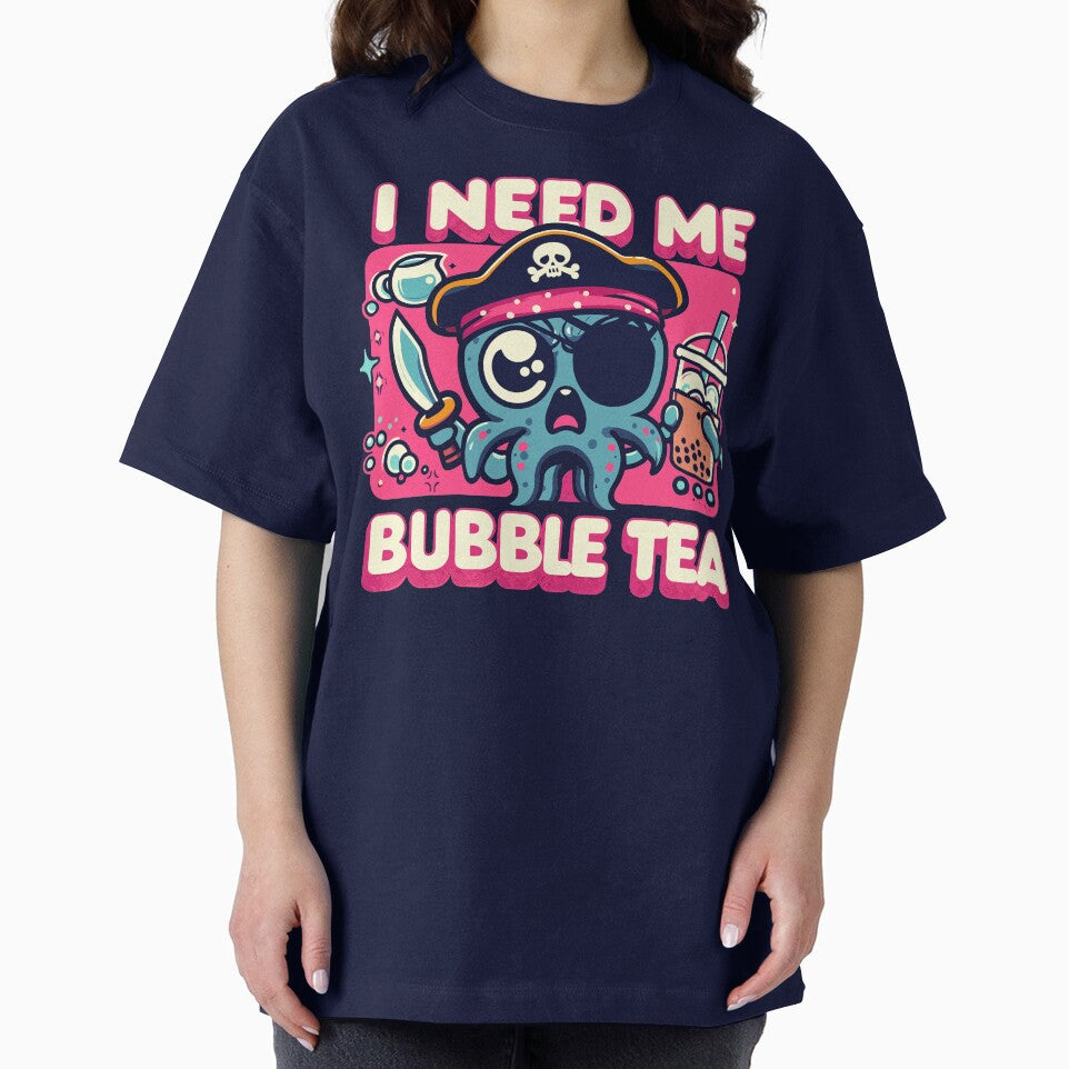 I Need Me Bubble Tea! Octopus Pirate Boba Lover by SubtleSplit T-Shirts, Hoodie, Sweatshirt | BlankRebels.com (Image 2)