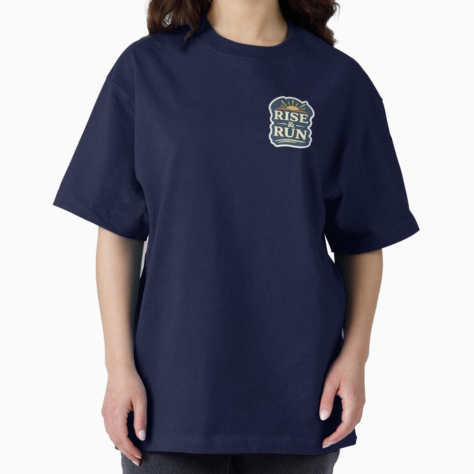 Rise and Run – Minimal Running Design for Early Morning Runners by Run-Lifestyle T-Shirts, Hoodie, Sweatshirt (Image 2)