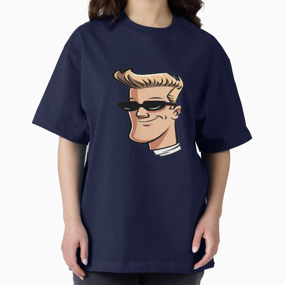 Funny Retro Cartoon Muscle Guy Face | Cool Confident Character by Nexahubonline