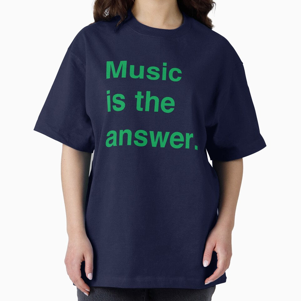 Music is the answer | green text by winterwinter T-Shirts, Hoodie, Sweatshirt | BlankRebels.com (Image 2)
