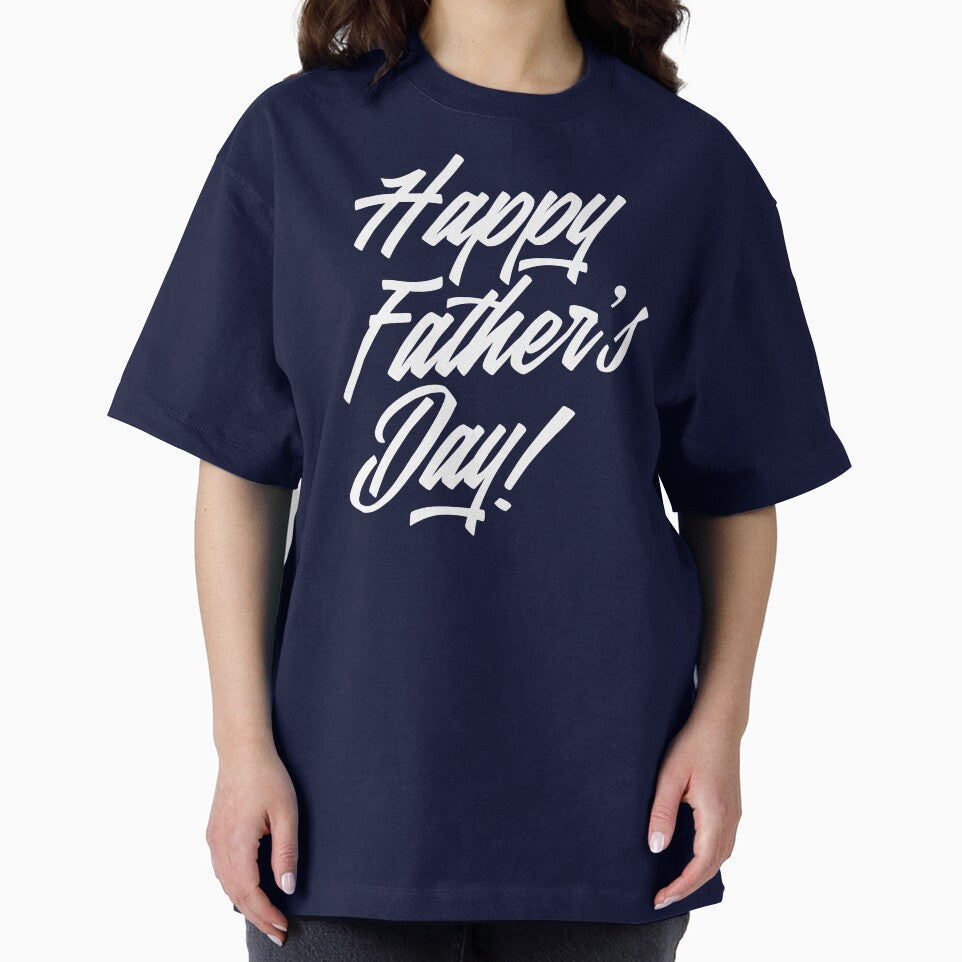 Simple Happy Father's Day Calligraphy by Hommie9977 T-Shirts, Hoodie, Sweatshirt | BlankRebels.com (Image 2)