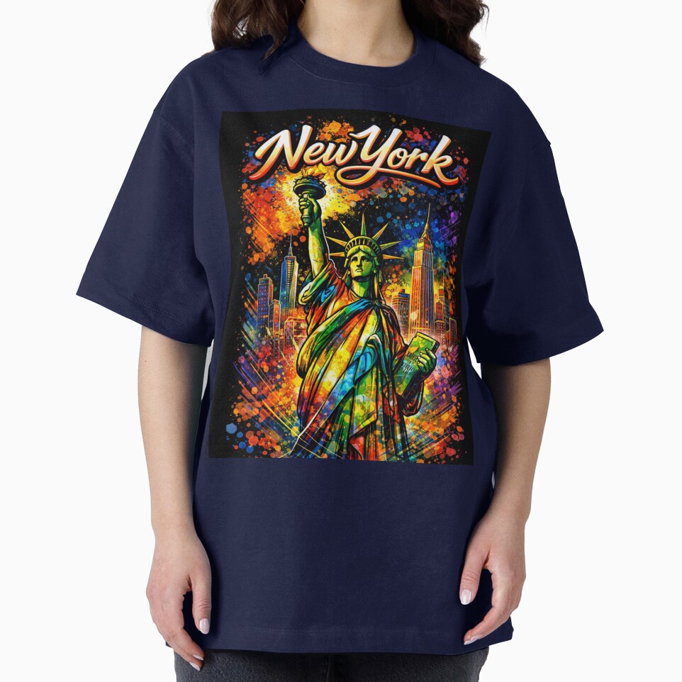 New York City – Statue of Liberty Abstract Art by TheJobbr T-Shirts, Hoodie, Sweatshirt | BlankRebels.com (Image 2)