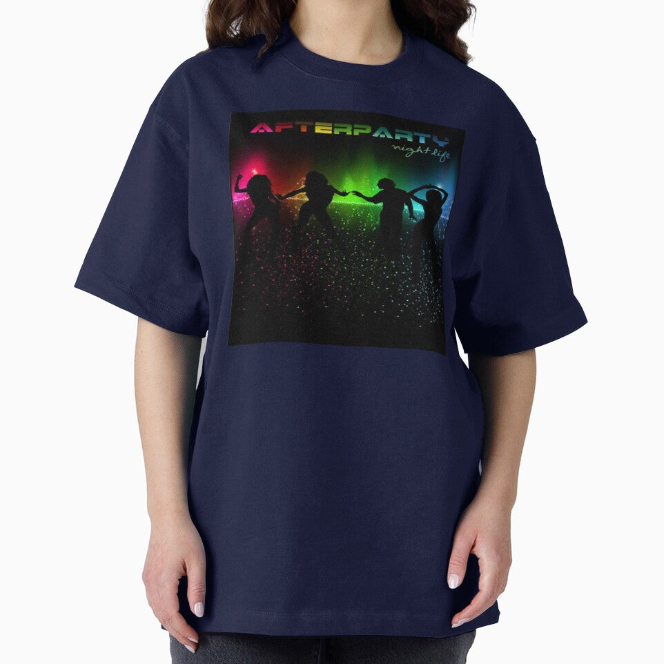 Afterparty Nightlife Abstract Colorful Sound Wave by WearWolfDesigns T-Shirts, Hoodie, Sweatshirt | BlankRebels.com (Image 2)