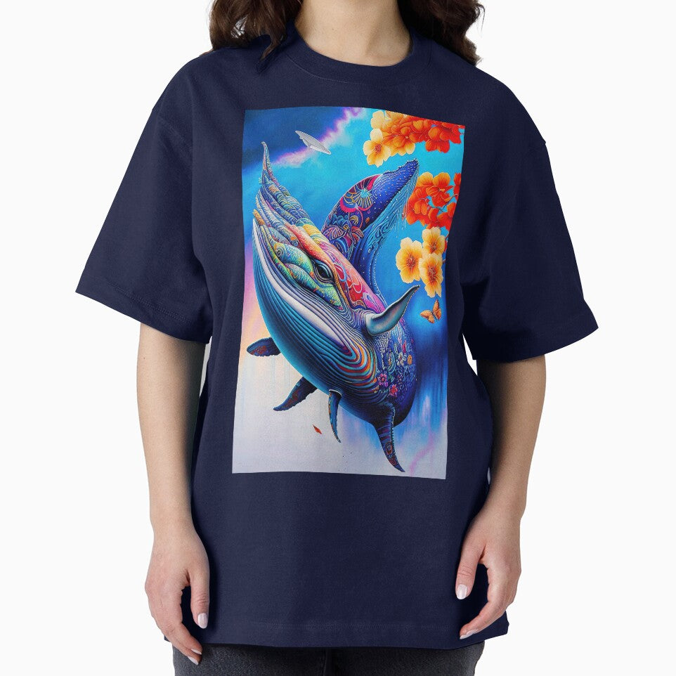 Colorful Psychedelic Whale by headstock T-Shirts, Hoodie, Sweatshirt | BlankRebels.com (Image 2)