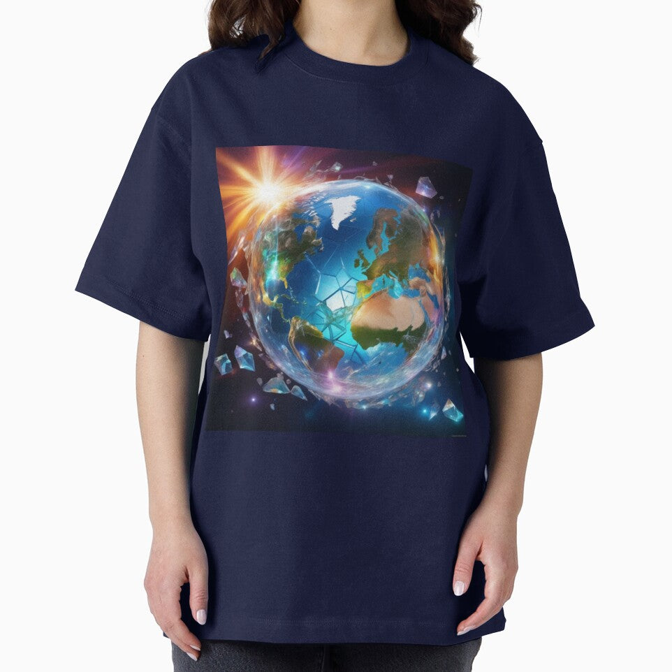 planet Earth, Broken Glass effect, by aipaint T-Shirts, Hoodie, Sweatshirt | BlankRebels.com (Image 2)