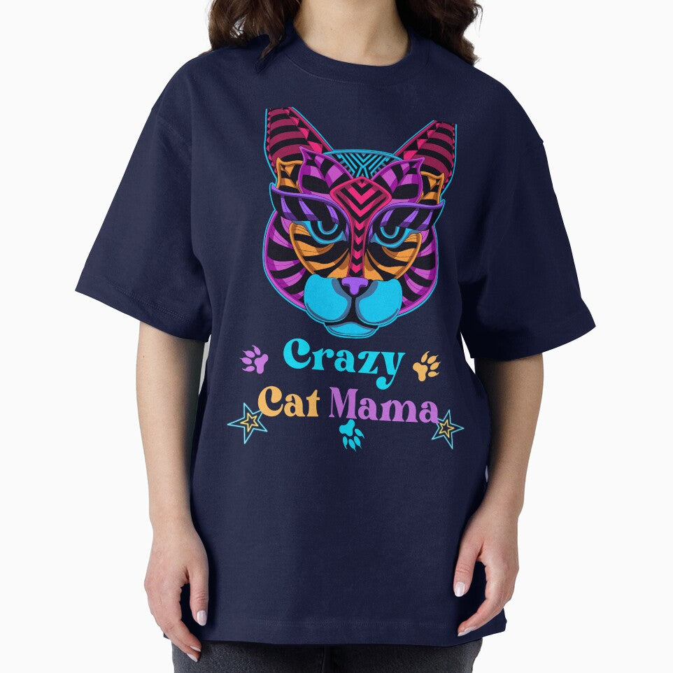 Crazy Cat Mama Illustrated Digital Design by mangaworldart