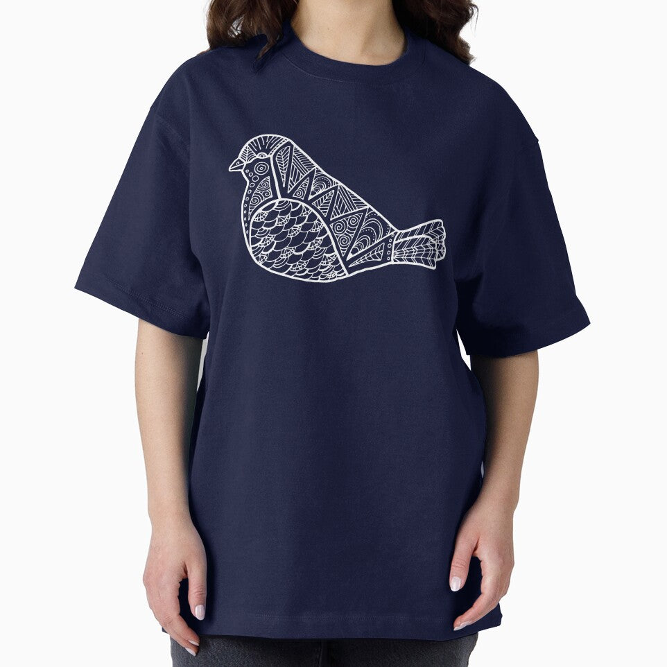 Color Me Bird : White on Black by Janelle Wourms T-Shirts, Hoodie, Sweatshirt | BlankRebels.com (Image 2)
