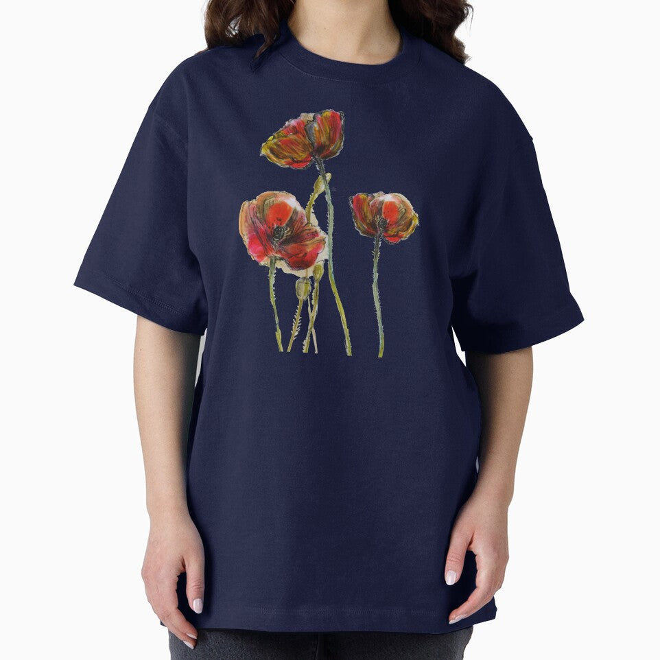 Poppy Flower illustration - 2 by FanitsaArt T-Shirts, Hoodie, Sweatshirt | BlankRebels.com (Image 2)