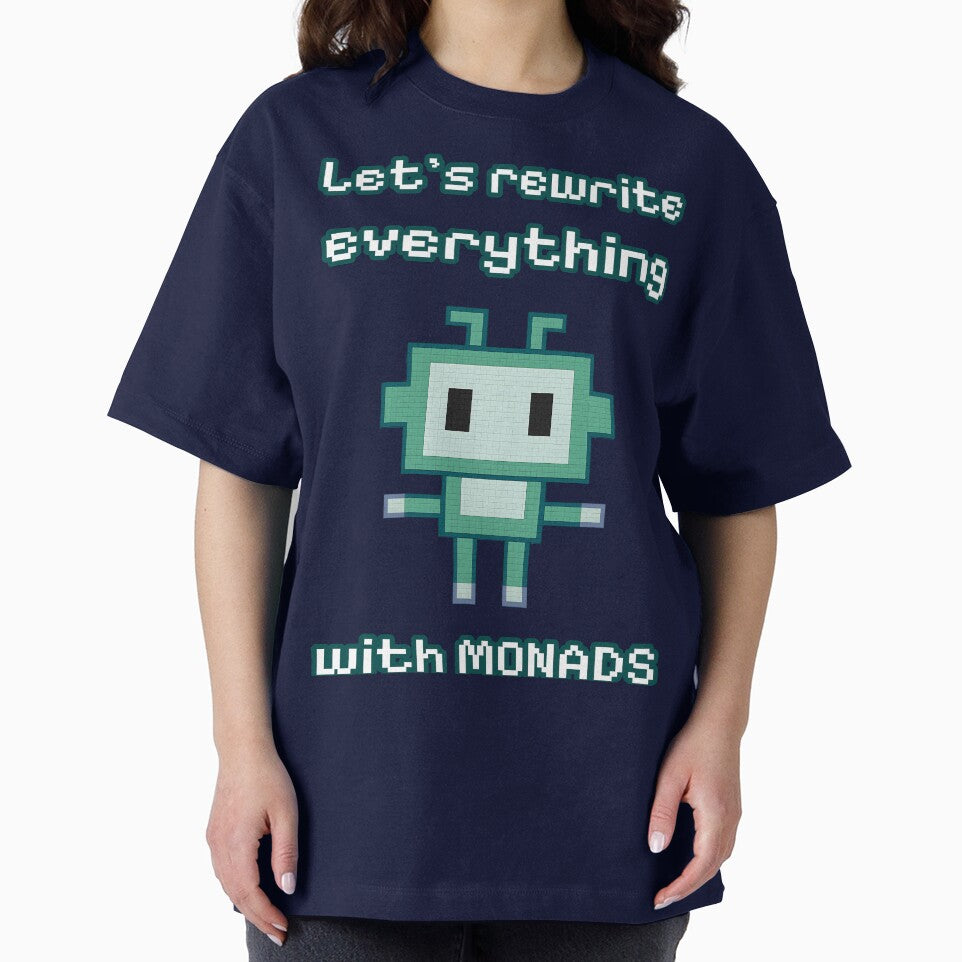 Let’s Rewrite Everything with Monads – Haskell Developer Humor Pixel Art by Nerd Romance Café T-Shirts, Hoodie,... (Image 2)