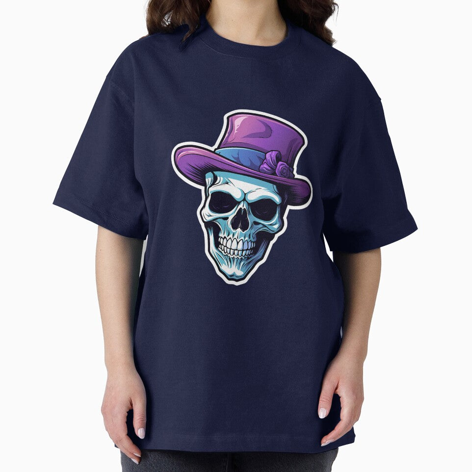 A SKULL WITH A PURPLE HAT by infinitearte T-Shirts, Hoodie, Sweatshirt | BlankRebels.com (Image 2)