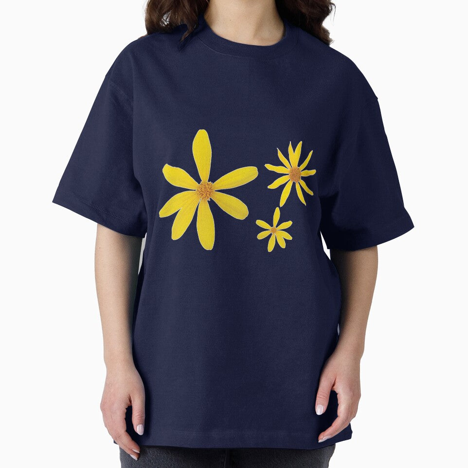 Wild Floral Summer Pattern - Deep Blue by glategan T-Shirts, Hoodie, Sweatshirt | BlankRebels.com (Image 2)