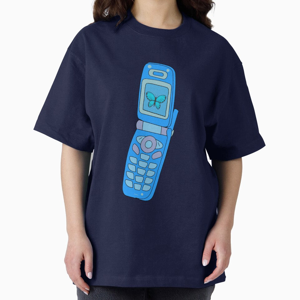 Y2k blue butterfly flip phone design by azzeddine  ⭐⭐⭐⭐⭐ T-Shirts, Hoodie, Sweatshirt | BlankRebels.com (Image 2)