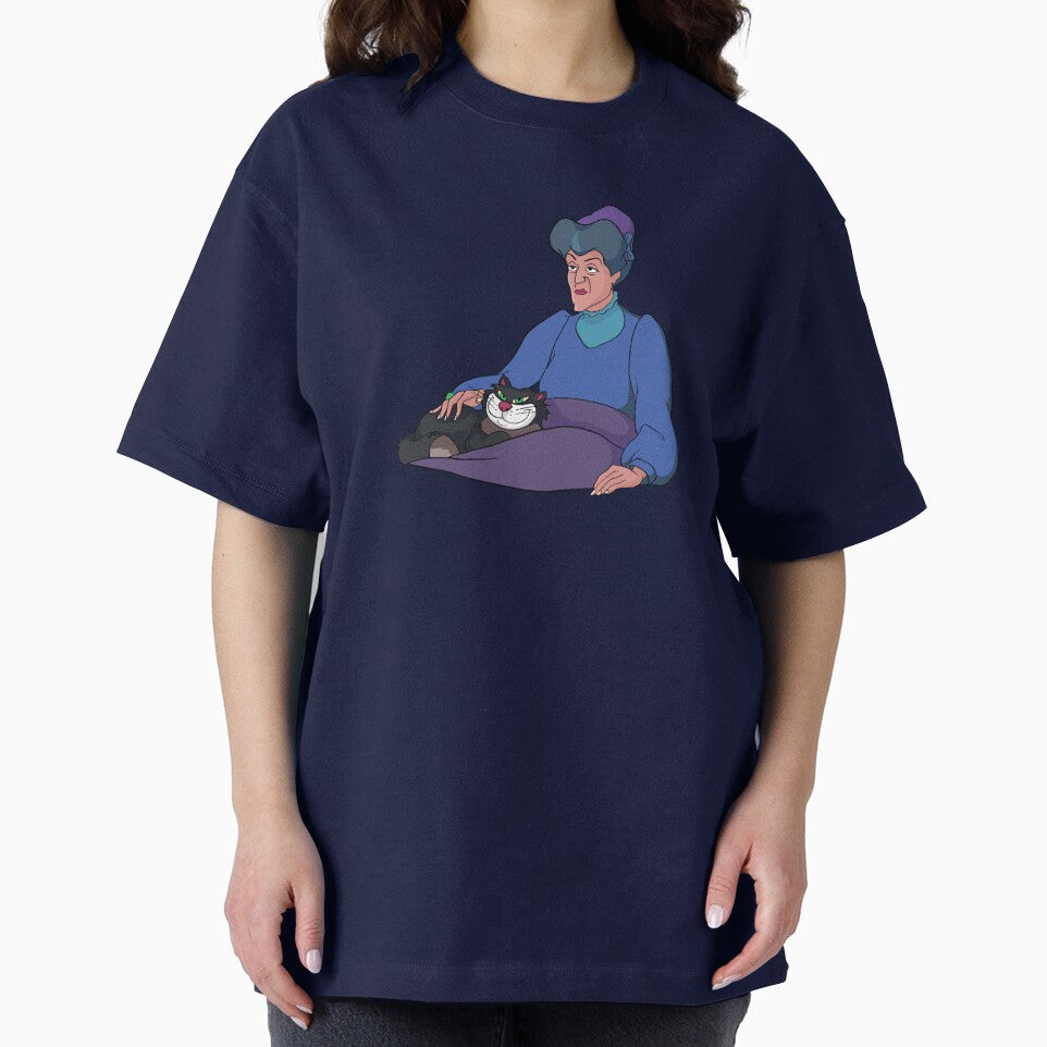 Lady Tremaine and Lucifer by Dinglehopper Design