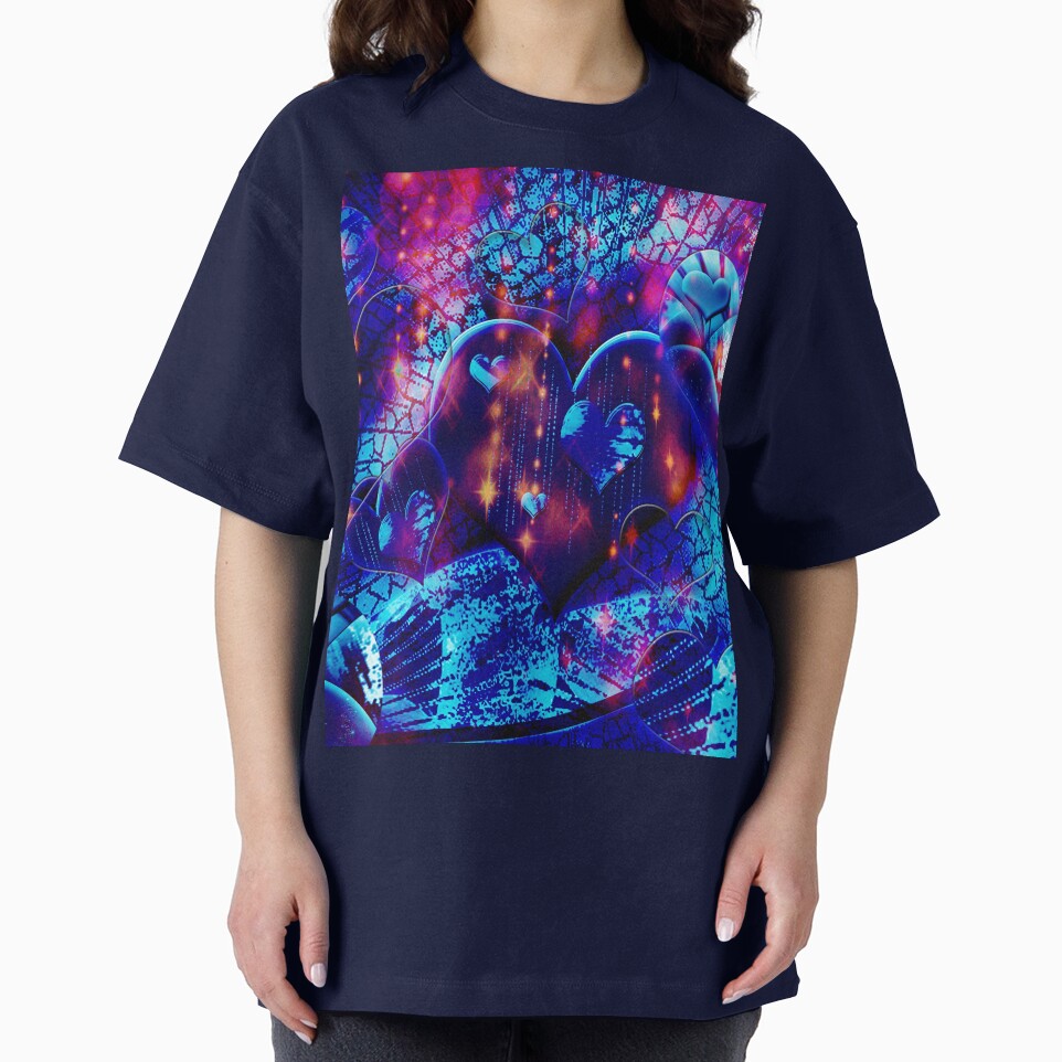 Blue heart galaxy by Dusanka Djeric T-Shirts, Hoodie, Sweatshirt | BlankRebels.com (Image 2)
