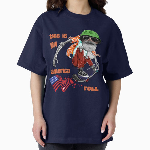 1970's Retro Skateboarder this is how America roll  gift birthday by geyomi ⭐⭐⭐⭐⭐ T-Shirts, Hoodie, Sweatshirt (Image 2)