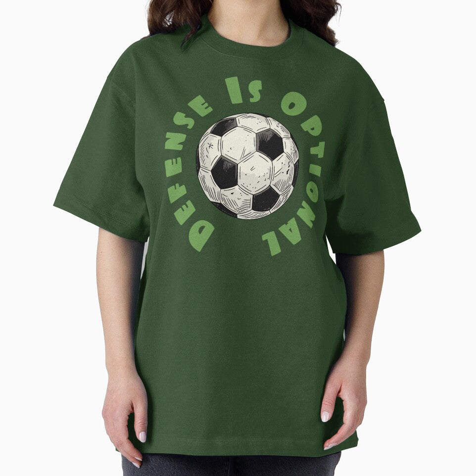 Defense Is Optional – Funny Soccer Player Design by CARPIO Creations