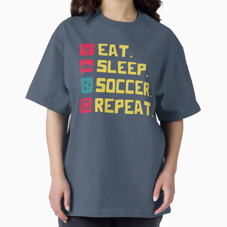 Eat Sleep Soccer Repeat icons and letter by ramonparaiba