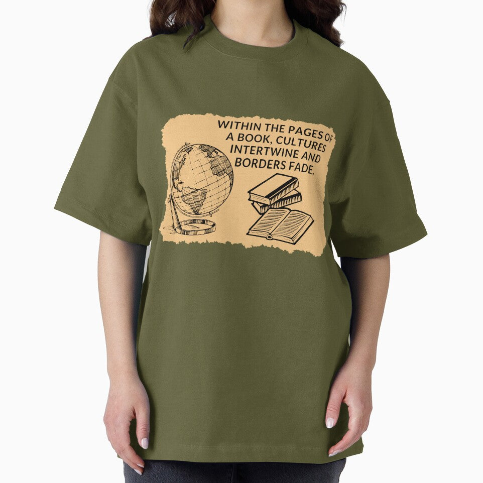 Within the pages of a book, cultures intertwine and borders fade. by ioankoll213 T-Shirts, Hoodie, Sweatshirt (Image 2)