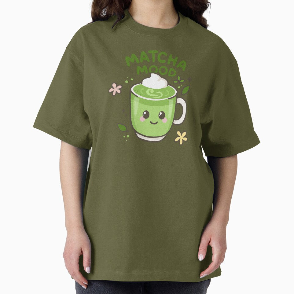 Matcha Mood – Kawaii Green Tea Cup with Cute Quote by Tattyarts T-Shirts, Hoodie, Sweatshirt | BlankRebels.com (Image 2)