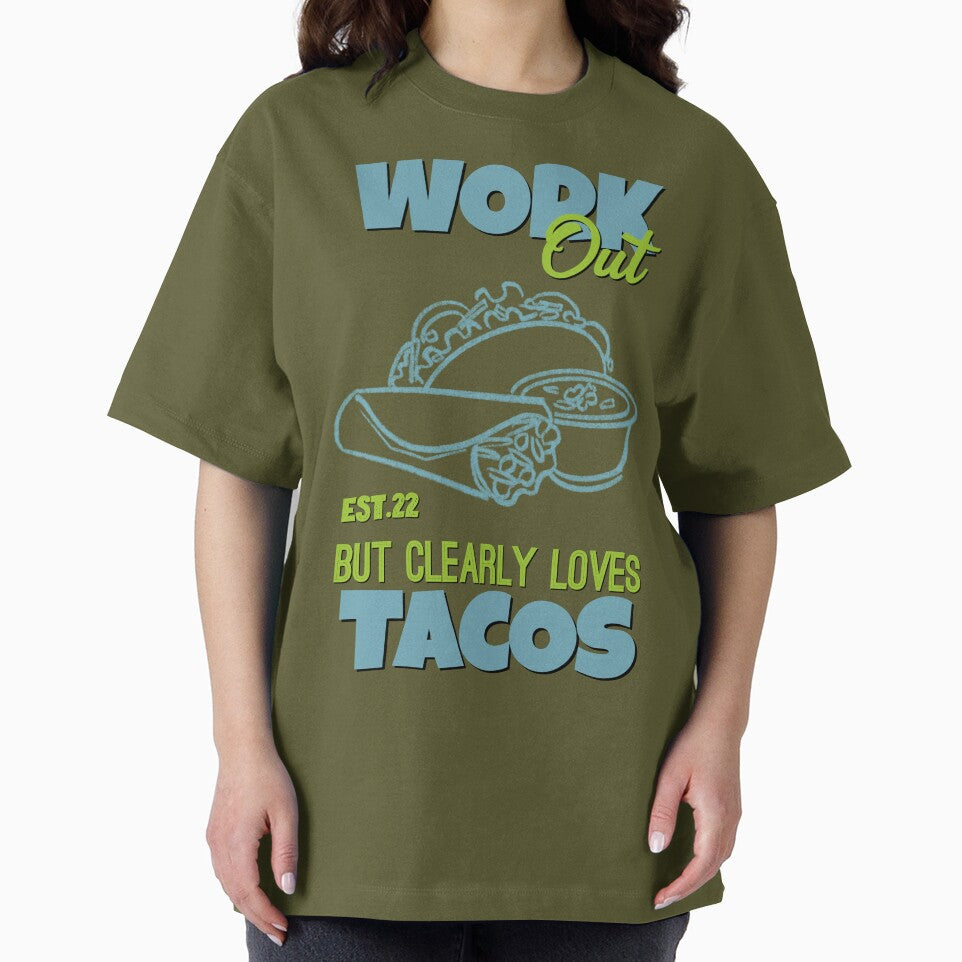 WORK OUT BUT CLEARLY LOVES TACOS by GAADesignz T-Shirts, Hoodie, Sweatshirt | BlankRebels.com (Image 2)