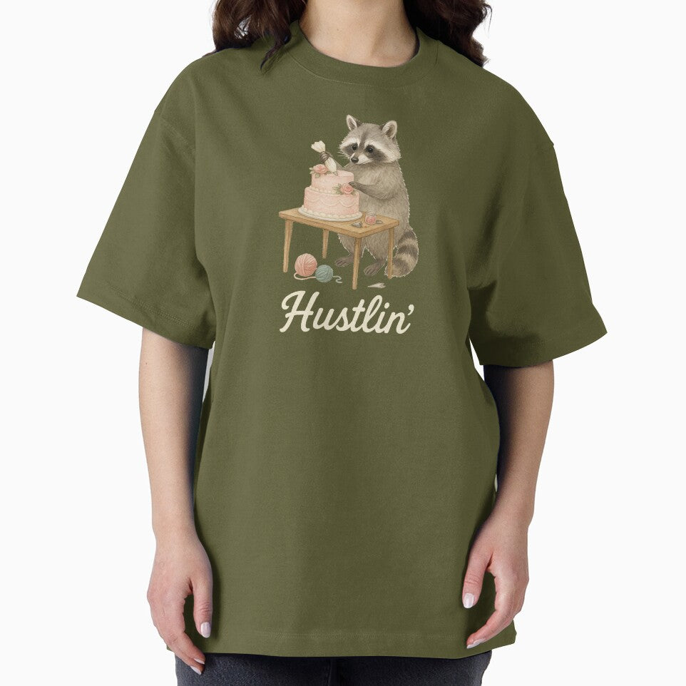 Raccoon Baker Hustlin' by thehaywirehoney T-Shirts, Hoodie, Sweatshirt | BlankRebels.com (Image 2)