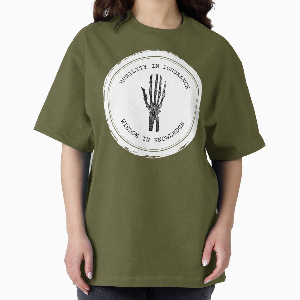 Humility in ignorance, wisdom in knowledge // dark academia quotes by vela-ramhorn T-Shirts, Hoodie, Sweatshirt (Image 2)