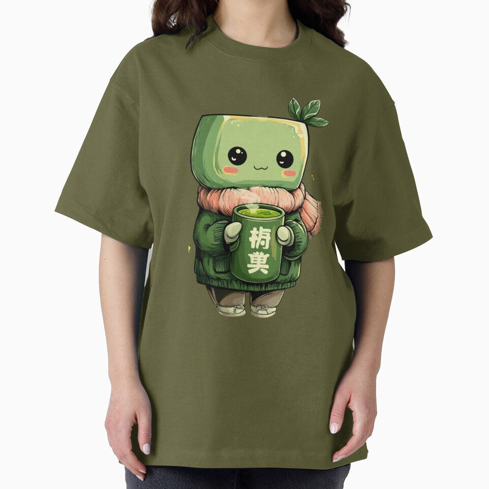 Cute Matcha Green Tea Character – Kawaii Tea Lover Illustration by Inkora-Art T-Shirts, Hoodie, Sweatshirt (Image 2)