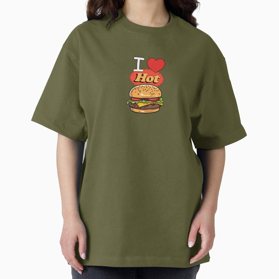 I Love Burgers Minimalist Design Classic T-Shirt by puurfectcat Hoodie, Sweatshirt | BlankRebels.com (Image 2)