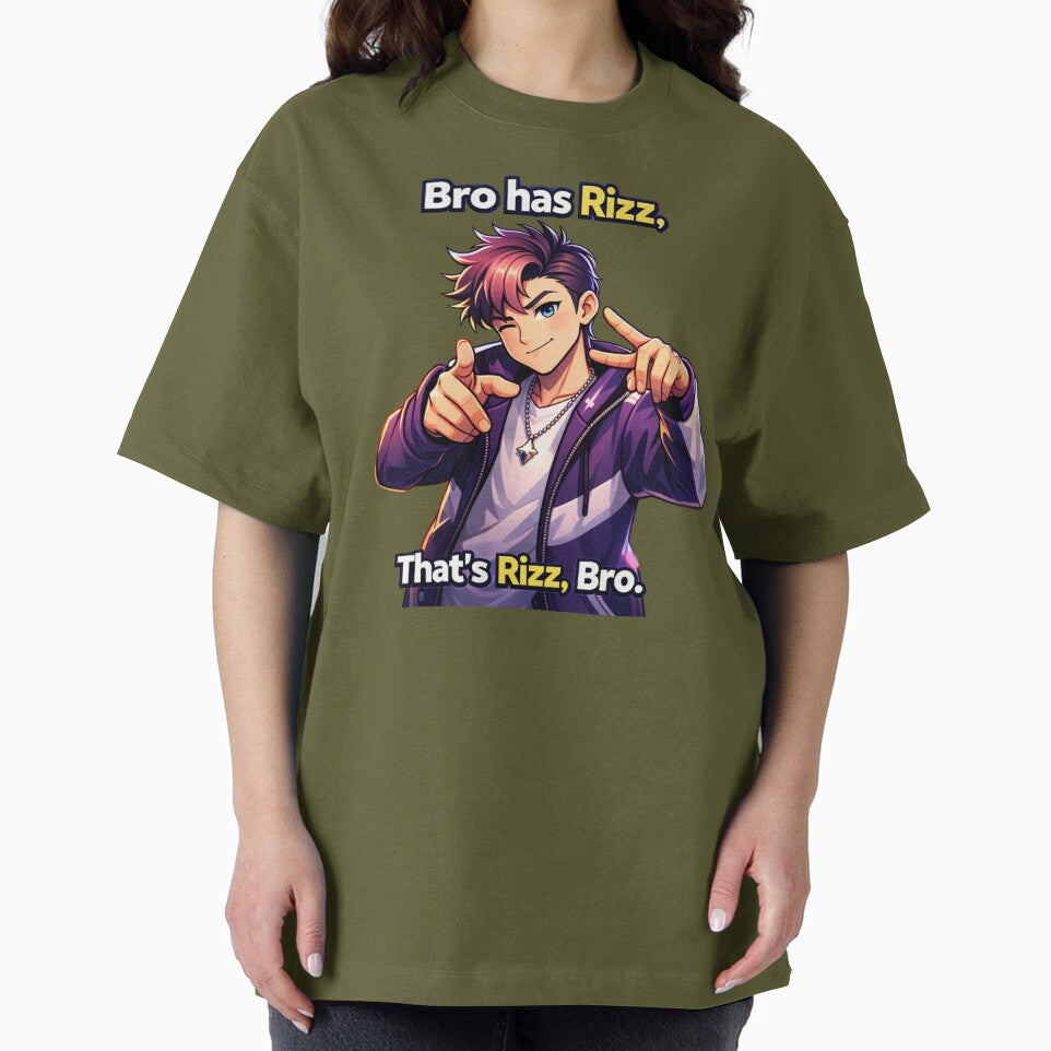 Bro Has Rizz, That's Rizz Bro, funny meme Tee-shirt by OzworldHub