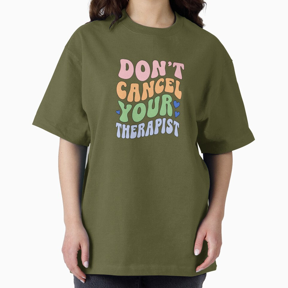 Don’t Cancel Your Therapist Design – Bold Therapist-Inspired Typography for Mental Health Awareness and... (Image 2)