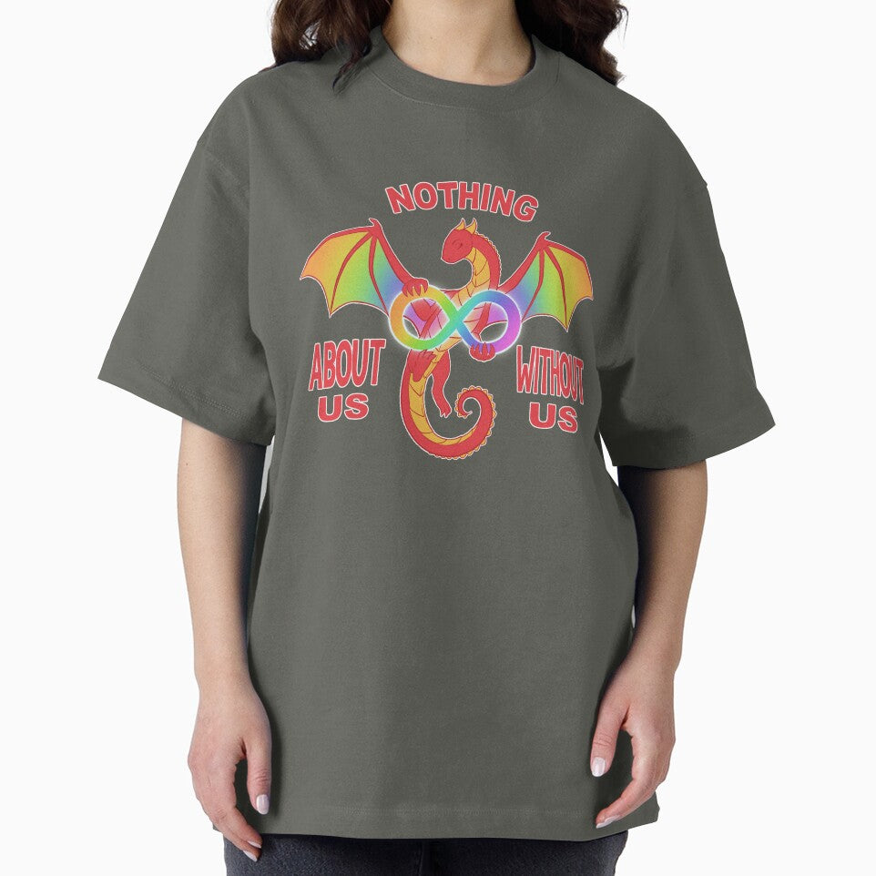 Autistic Dragon - Nothing About Us Without Us by DragonDecagon T-Shirts, Hoodie, Sweatshirt | BlankRebels.com (Image 2)