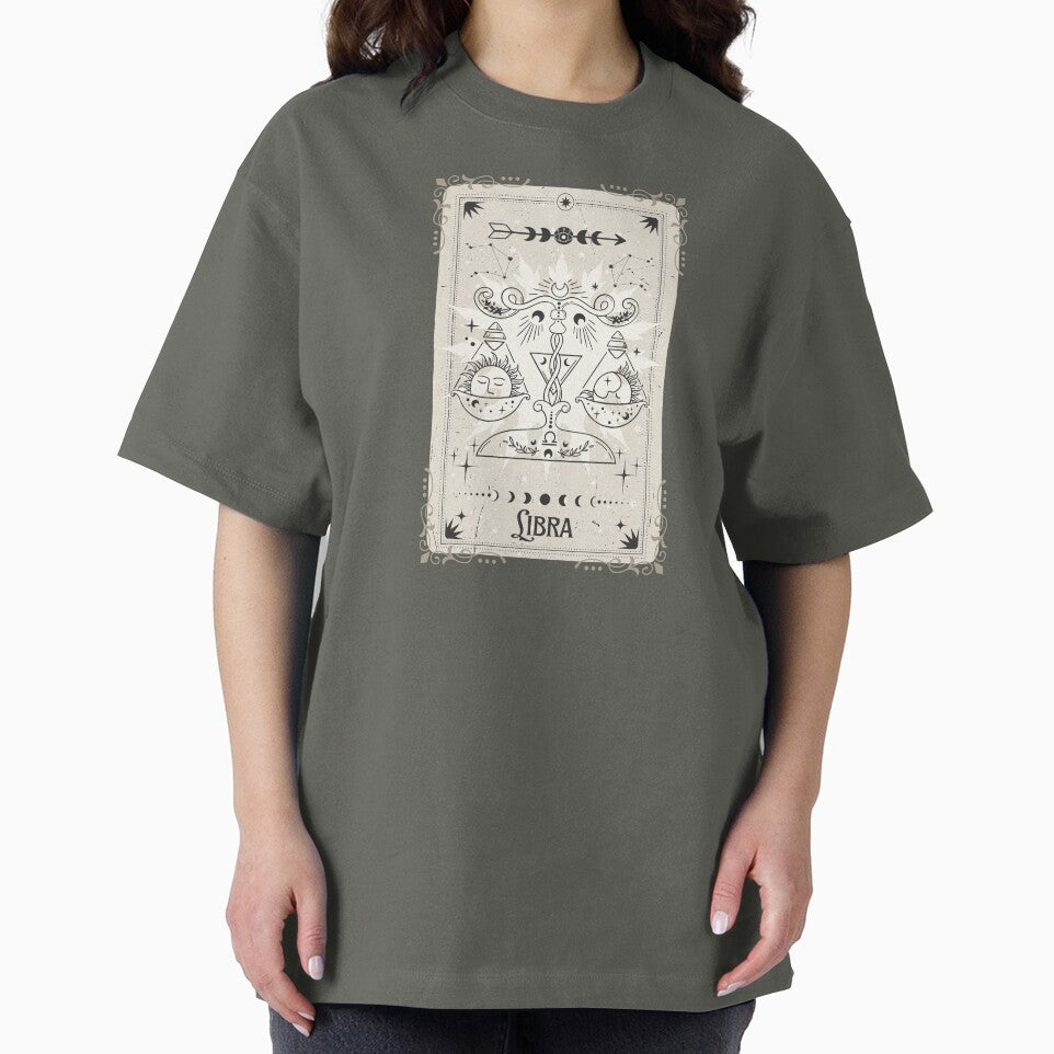 Tarot card Libra zodiac by MonochromeEcho T-Shirts, Hoodie, Sweatshirt | BlankRebels.com (Image 2)