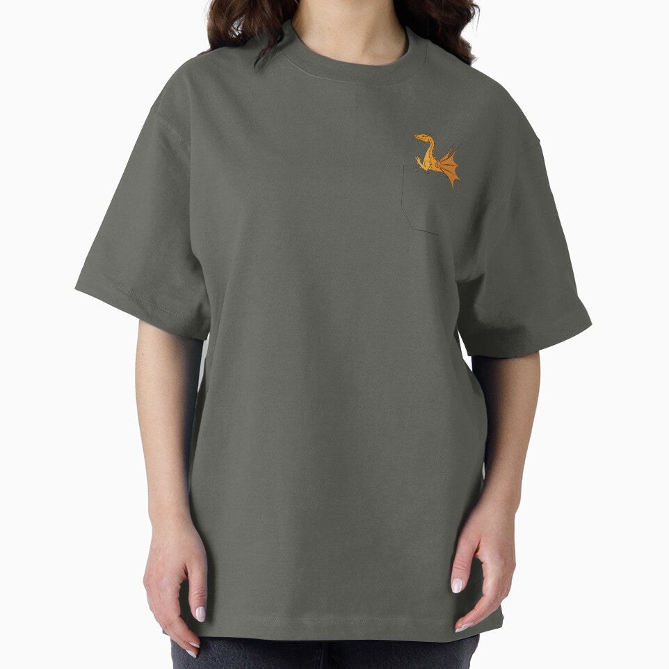Gold Yellow Orange Pocket Dragon by LyraV T-Shirts, Hoodie, Sweatshirt | BlankRebels.com (Image 2)