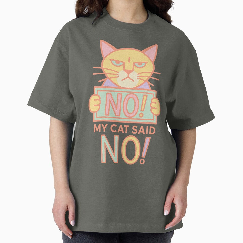 NO, My Cat Said NO – Funny T-Shirt and Hoodie for Cat Lovers (Image 2)