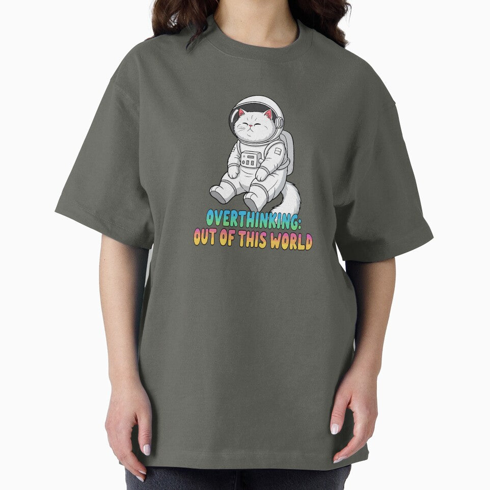 Overthinking Astronaut cat, out of this world by Anwen229 T-Shirts, Hoodie, Sweatshirt | BlankRebels.com (Image 2)