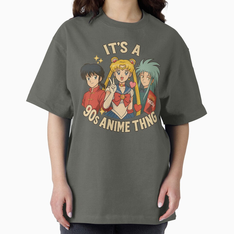 Retro Throwback 90s Anime Thng Tribute by 90snerd T-Shirts, Hoodie, Sweatshirt | BlankRebels.com (Image 2)