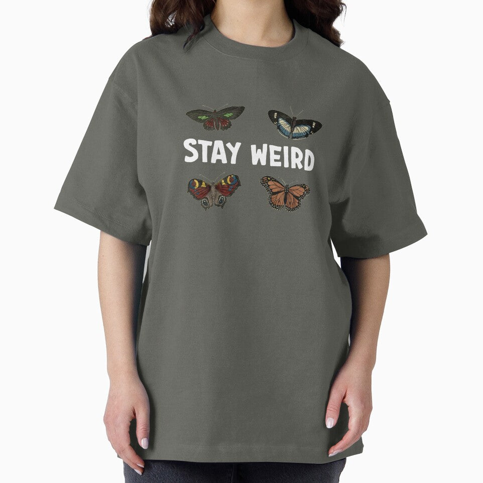 Stay Weird - butterflies by Frog2aPrints T-Shirts, Hoodie, Sweatshirt | BlankRebels.com (Image 2)