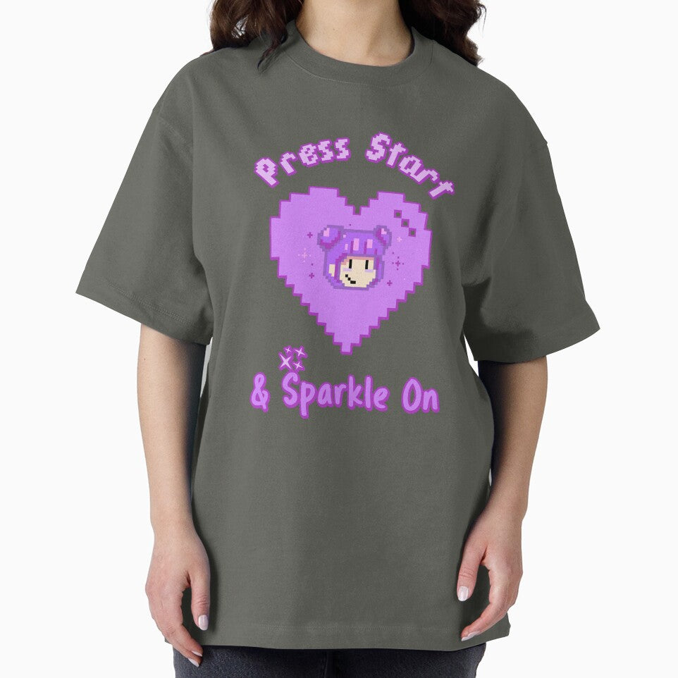 Press Start & Sparkle On! by SuperstyleTees T-Shirts, Hoodie, Sweatshirt | BlankRebels.com (Image 2)