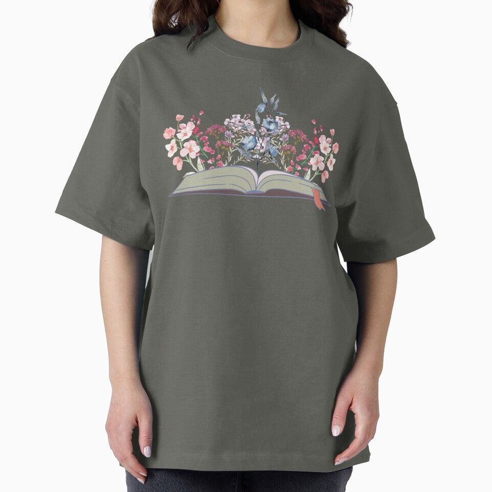 An Open Book With Watercolor Flowers by ioankoll213 T-Shirts, Hoodie, Sweatshirt | BlankRebels.com (Image 2)