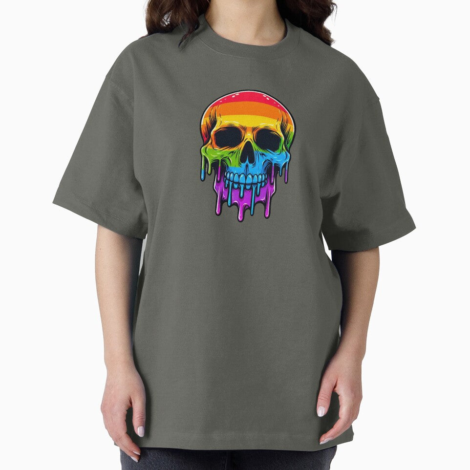 Melthing Rainbow Skull by Nostalgia Busters T-Shirts, Hoodie, Sweatshirt | BlankRebels.com (Image 2)