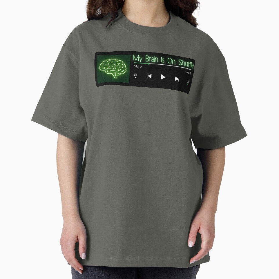 ADHD | My Brain is on Shuffle: Neurodiversity Vibes by Allie-Vesper T-Shirts, Hoodie, Sweatshirt | BlankRebels.com (Image 2)